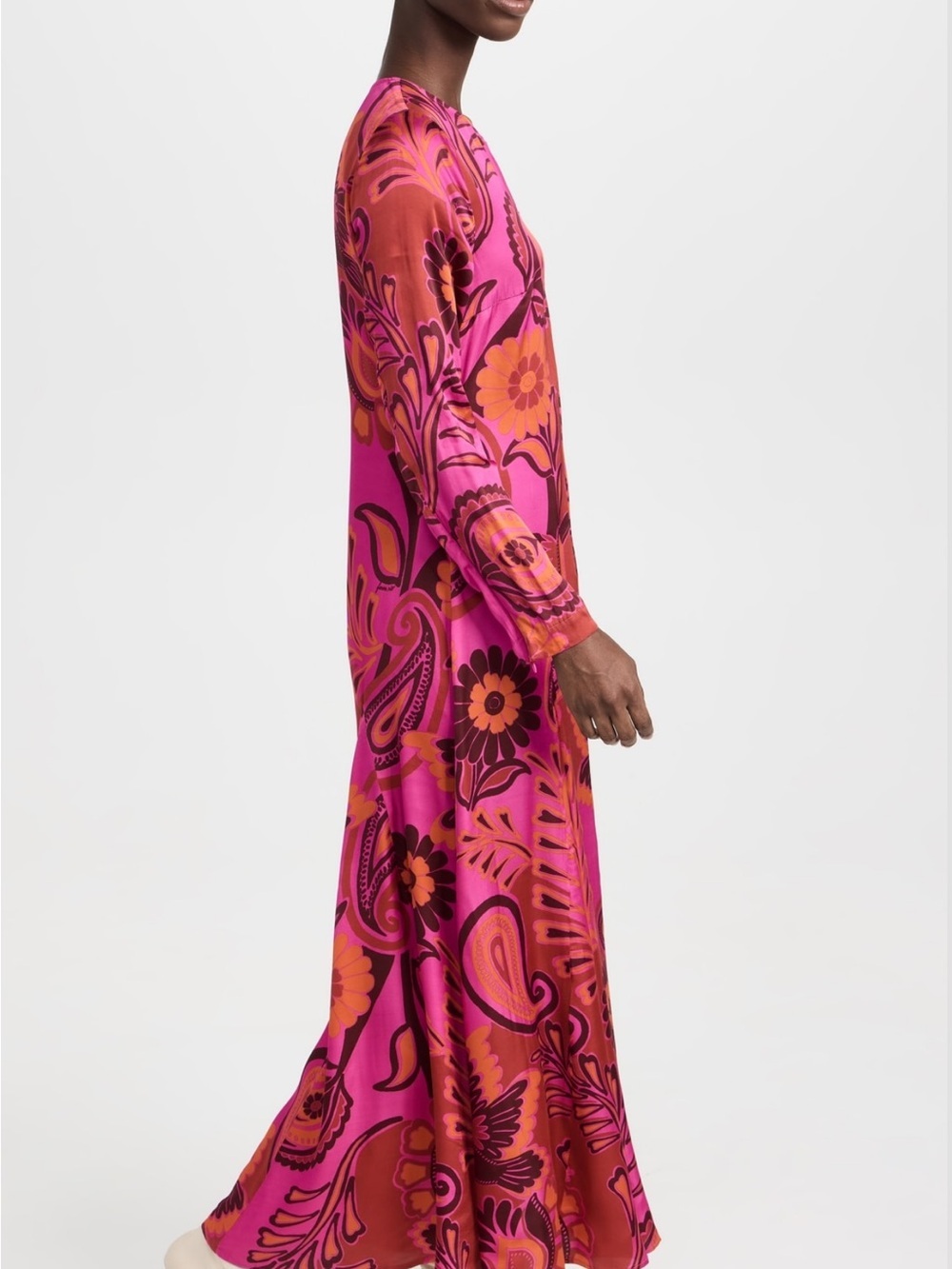 FARM Rio Bold Floral Long-Sleeve Maxi Dress - Picture 3 of 7